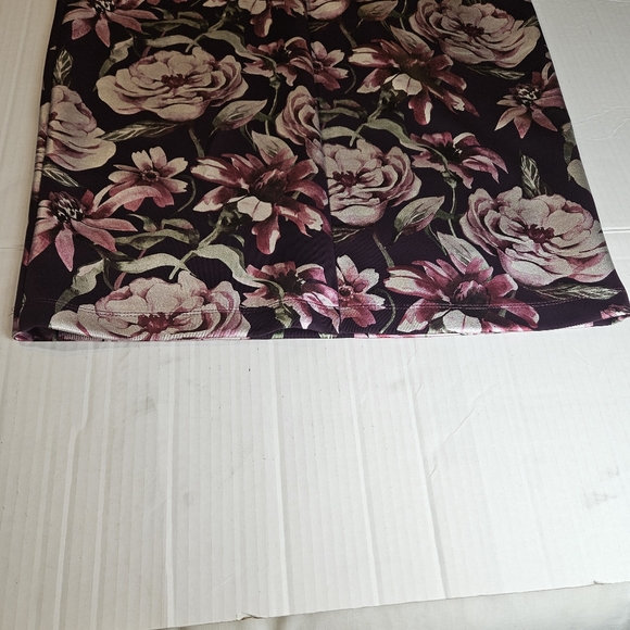 Connected Apparel Women Vivid Floral Multicolor Dress Size 12 - Picture 11 of 13